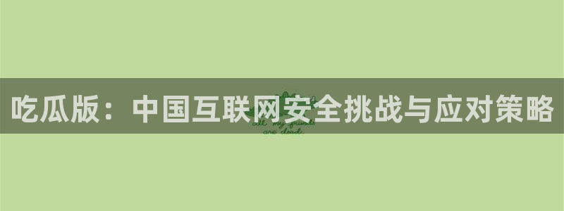 51cg吃瓜今日吃瓜热门大瓜:吃瓜版:中国互联网安全挑战与应对策略